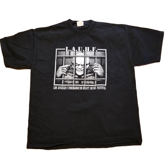 RARE Vintage 90s 1999 LAUHF Concert T-Shirt L/XL - Picture 1 of 5
